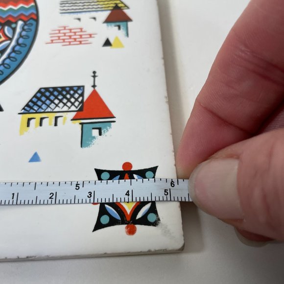 Berggren Trayner Tile Trivet Every Morning Is A Beautiful Morning Rooster Vtg 64 - Picture 15 of 15